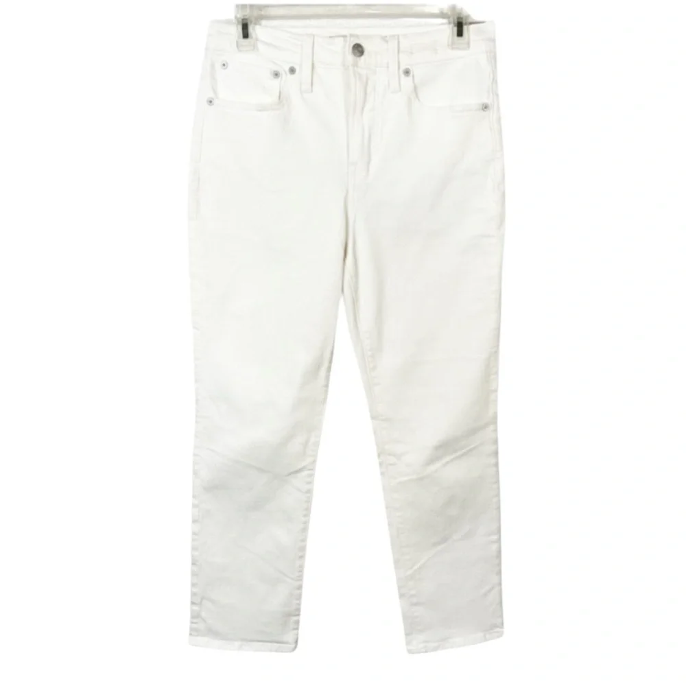 Madewell The Petite Perfect Vintage High Rise 90s Mom Jean in Tile White NE027 - Picture 3 of 6